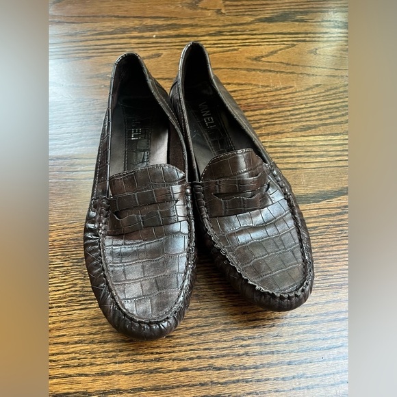 VANELi Alika Women's Slip On shoes/ loafers size 8 crock printed leather - Picture 1 of 8